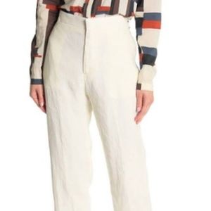 Billy Reid Off White Tuxedo Pant Womens 0 NWT